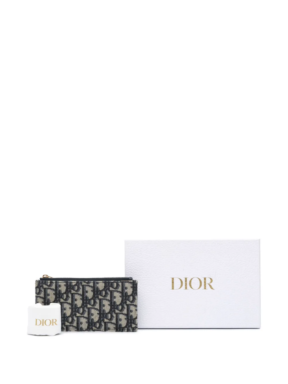 Christian Dior Pre-Owned Pouch in tela con motivo Oblique e zip 2021 | Image 6