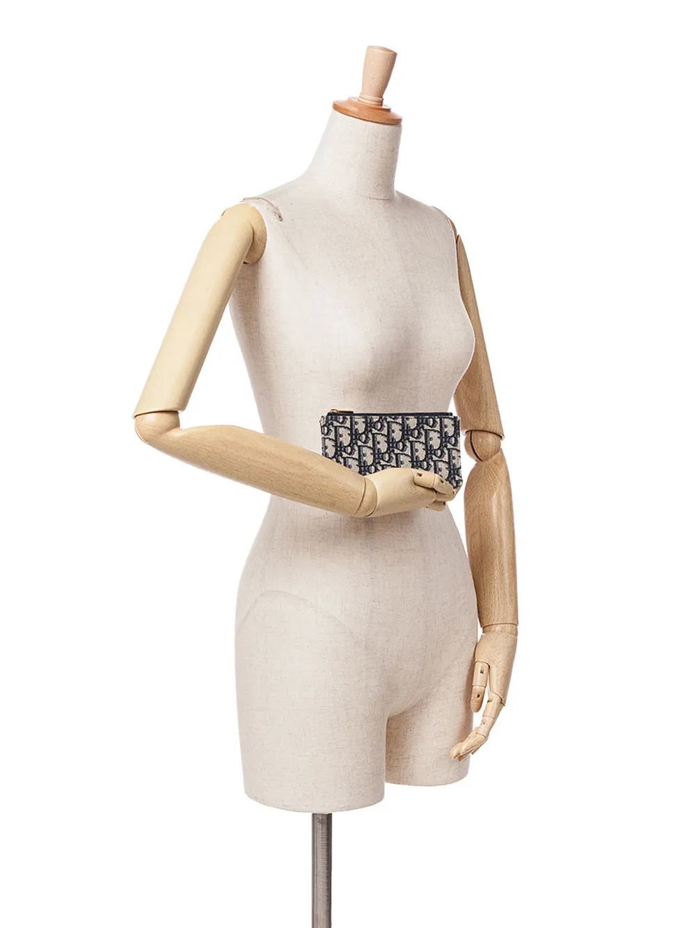 Christian Dior Pre-Owned Pouch in tela con motivo Oblique e zip 2021 | Image 7