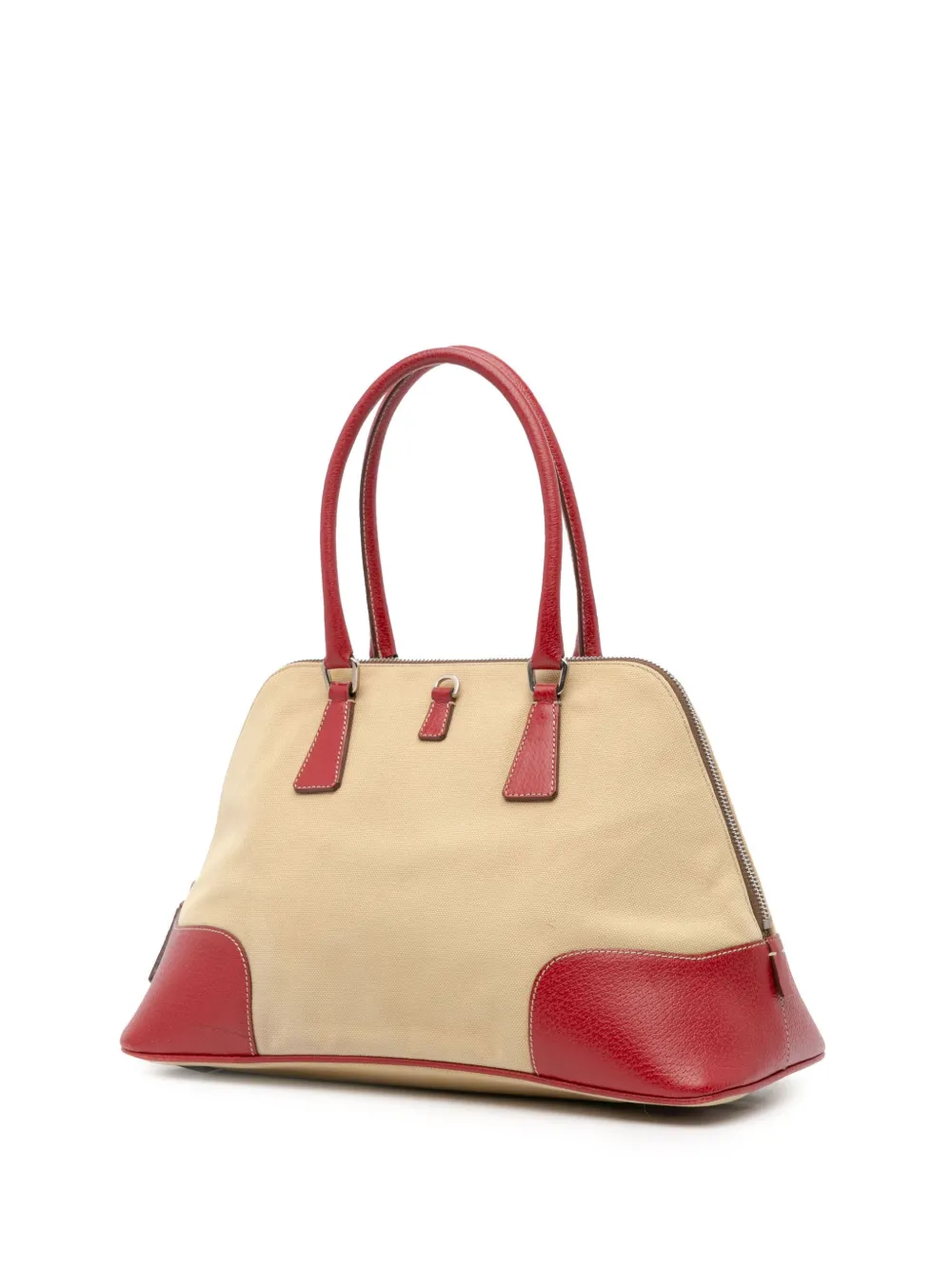 Prada Pre-Owned sac à main en toile Canapa à bords en cuir Cinghiale (2000-2013) | Pre-owned | Image 2