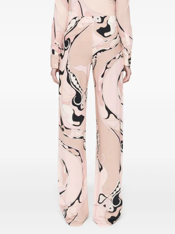 パンツ PUCCI Orchid pants Orchidee-Print Silk-Twill Trousers – PUCCI Online Store
