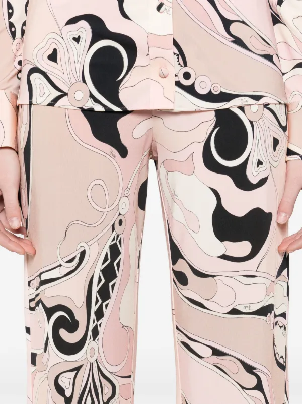 PUCCI Orchidee Mykonos Trousers | Neutrals | FARFETCH
