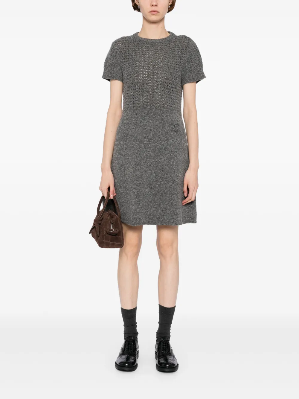 CHANEL Pre-Owned 2009 jurk met sportlijn - Grijs