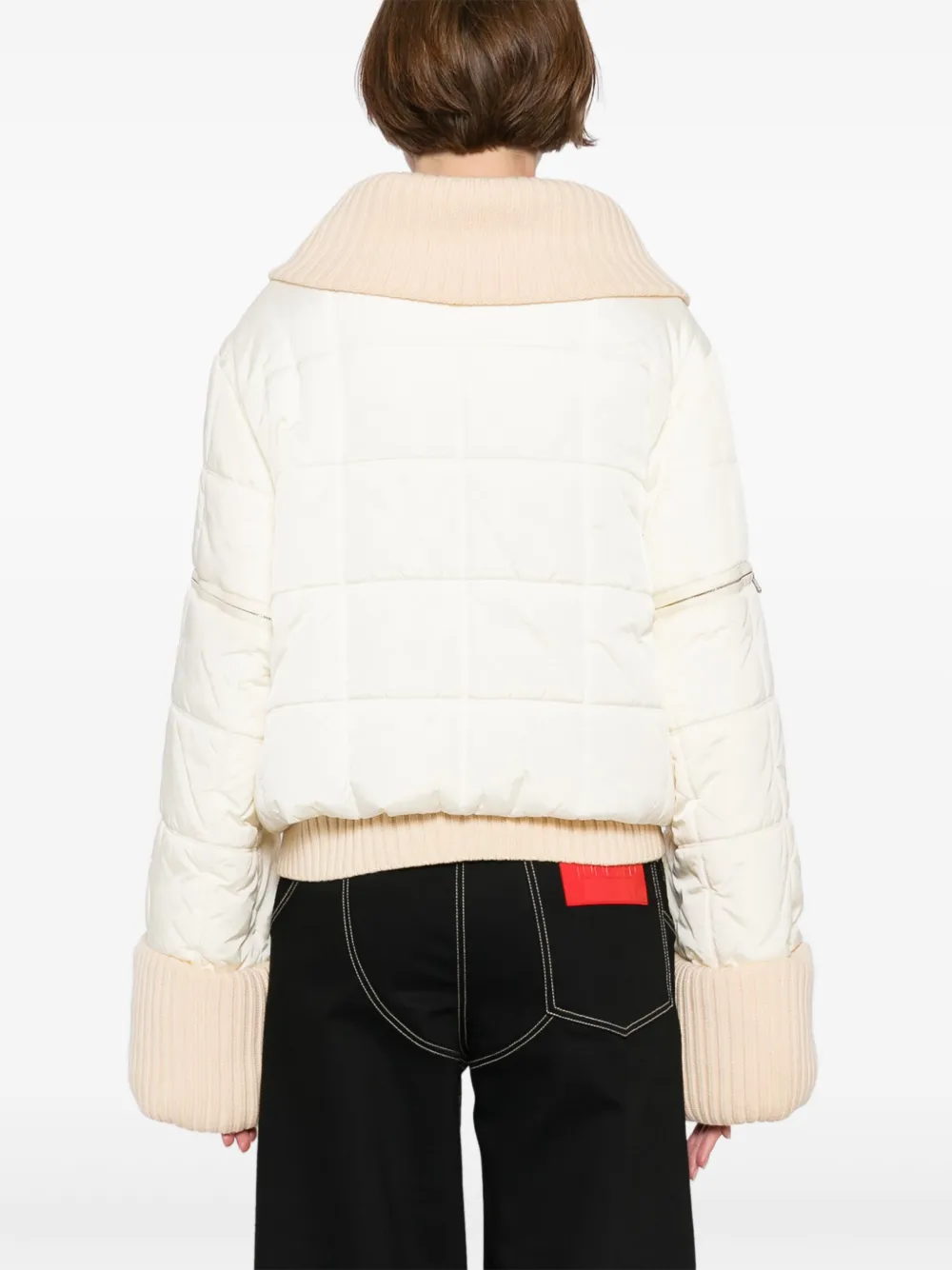 Pre-owned Chanel 2000 Sport-line Zip-up Jacket In White