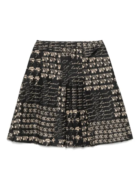 CHANEL Pre-Owned 2006 graphic-print skirt