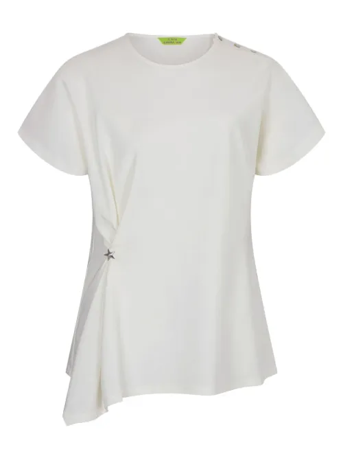 T-shirt à design asymétrique - Shanghai Tang - Modalova