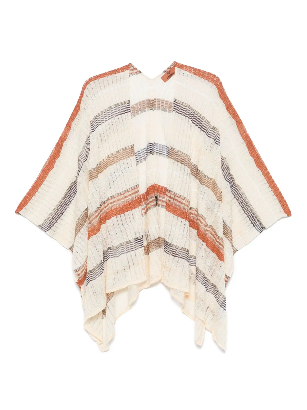 Missoni Gestreepte cape Beige