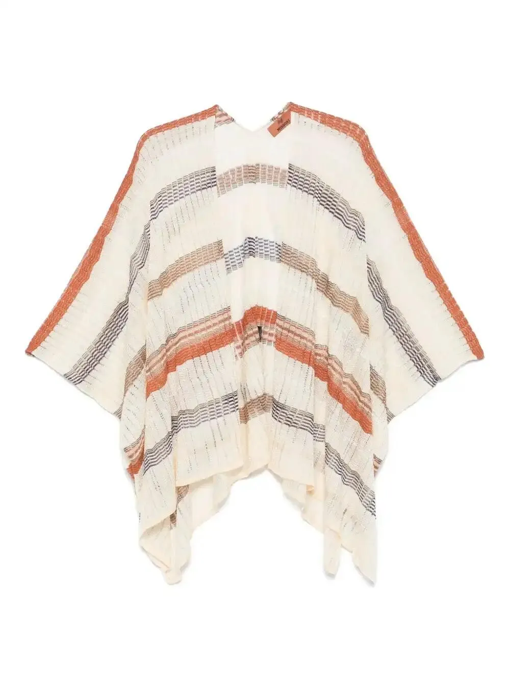 Missoni Striped Cape In Neutrals