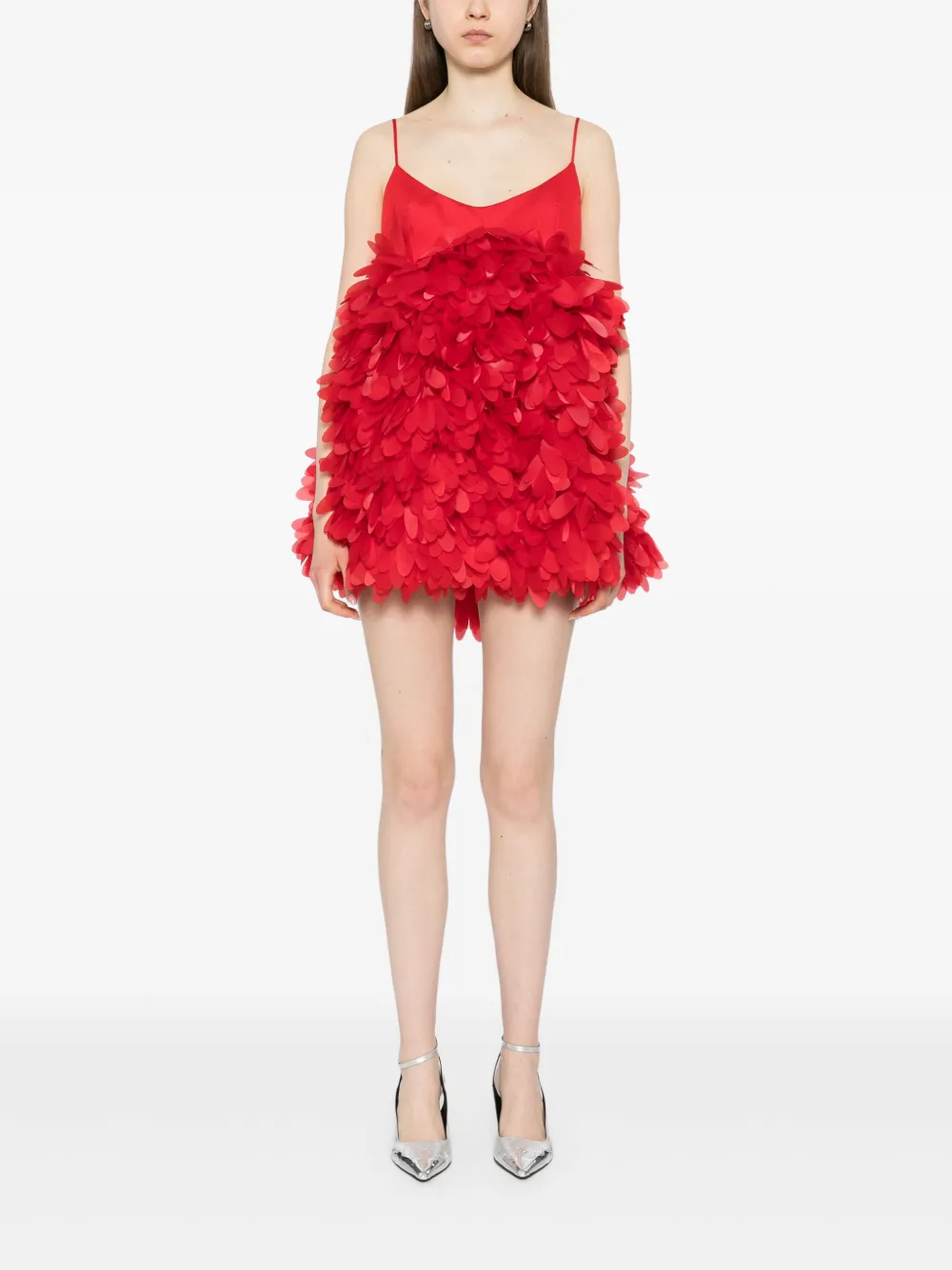 SELEZZA Elbany mini-jurk - Rood