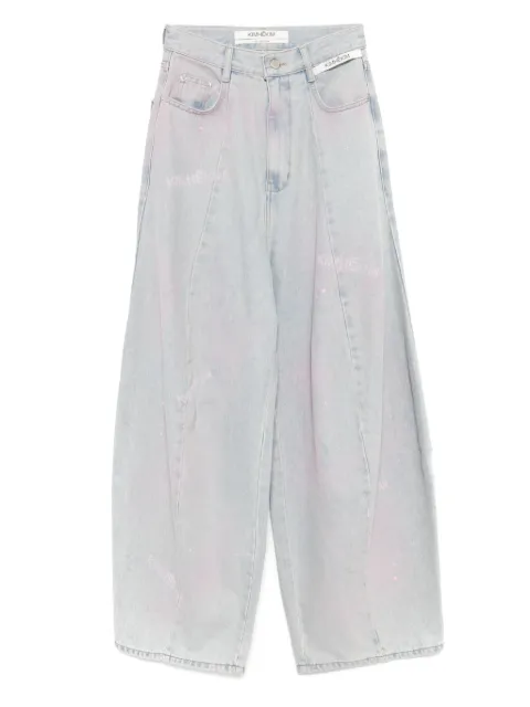 Kimhekim jeans balloon con efecto teñido