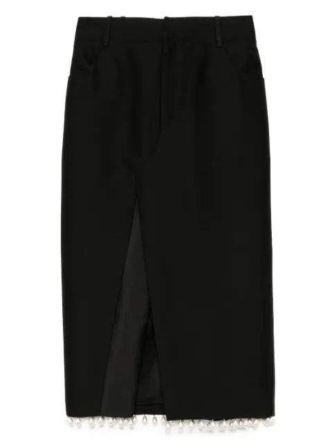 Kimhekim long pearl-embellished skirt