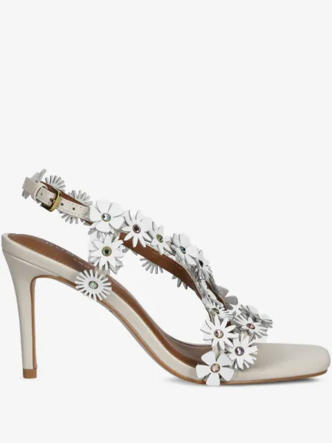 Kurt Geiger London floral-appliqué pumps
