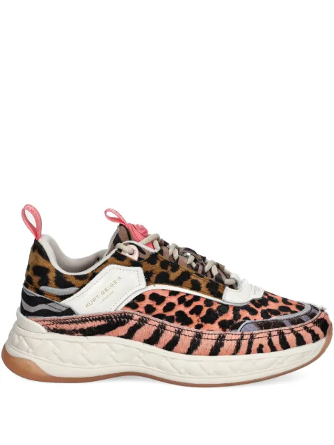 Kurt Geiger London baskets à imprimé léopard