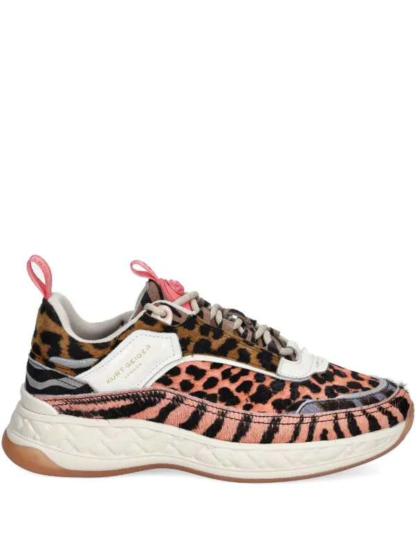 Kurt Geiger London leopard-print Sneakers Pink FARFETCH TR