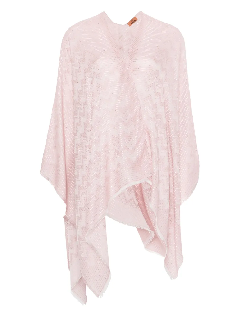 zigzag-woven cape