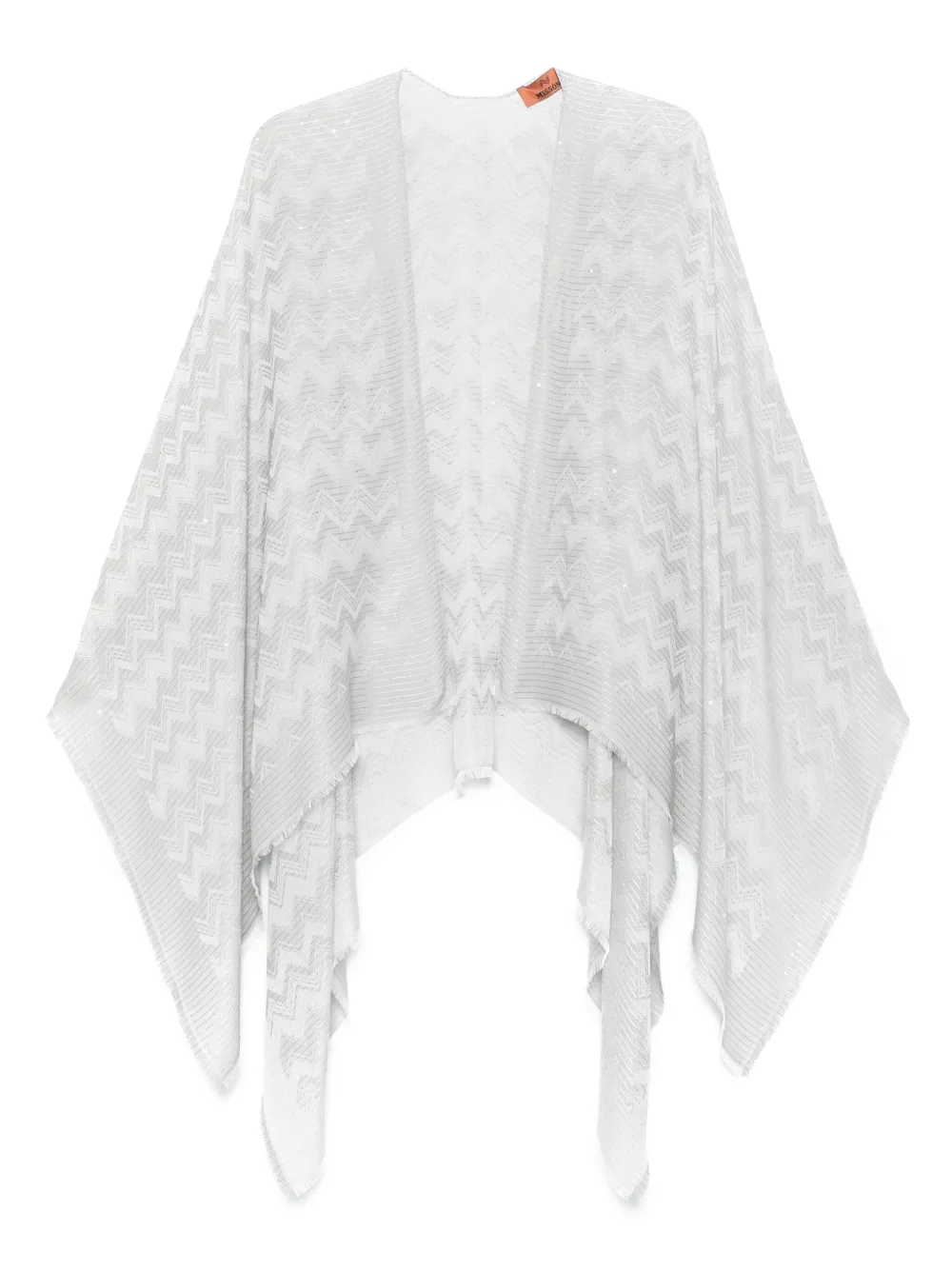 zigzag-woven cape