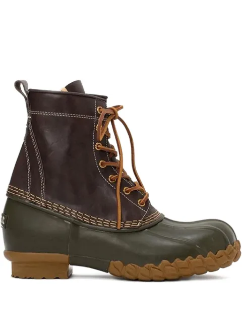 visvim logo-print lace-up boots