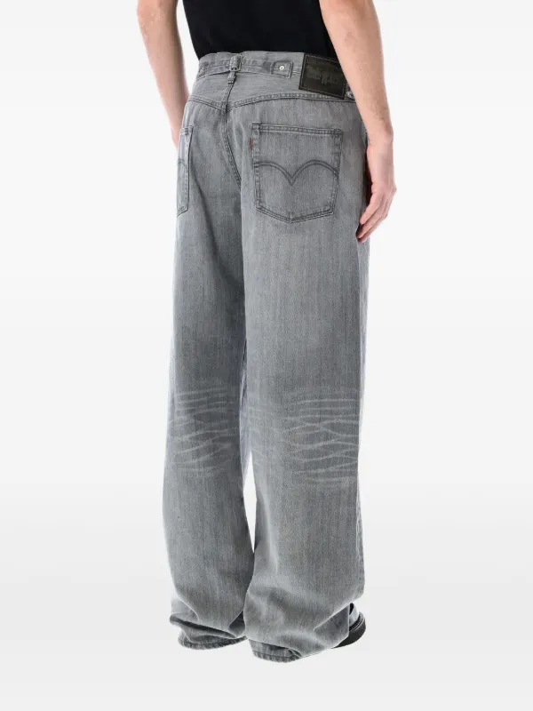 ジャニ Junya Watanabe MAN x Levi's wide-leg Jeans | Grey | FARFETCH