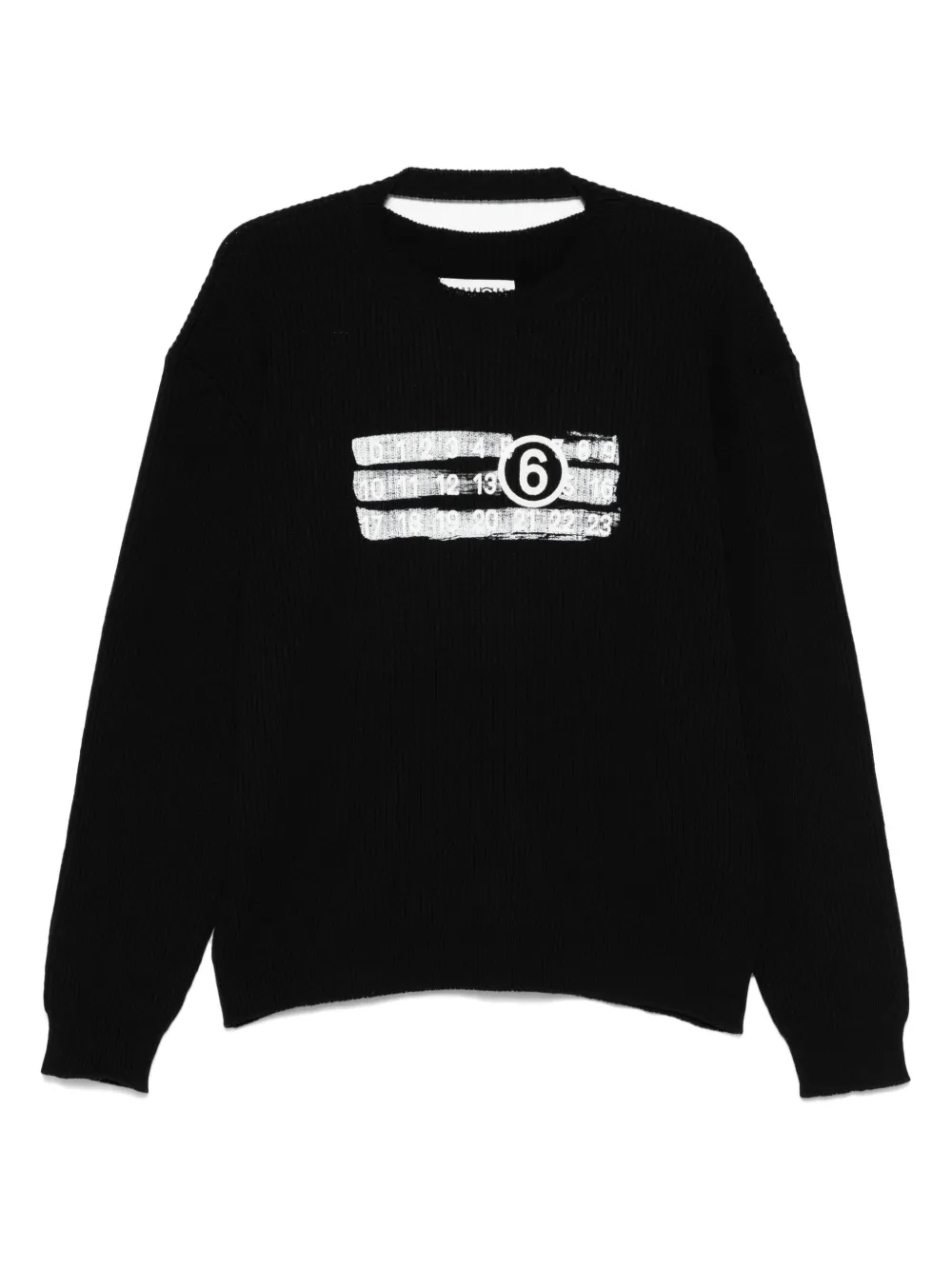 Numbers-print sweater