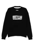 MM6 Maison Margiela Numbers-print sweater - Black