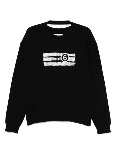 MM6 Maison Margiela Numbers-print sweater