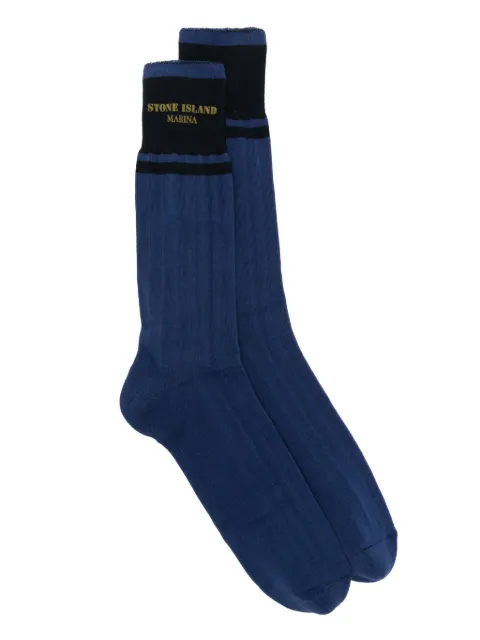 Stone Island logo-print socks