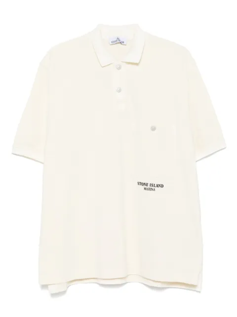 Stone Island cotton polo shirt