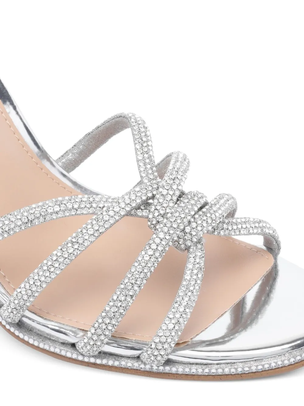 Steve Madden Kailyn-R sandalen verfraaid met stras en hak Zilver