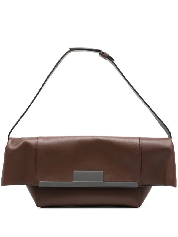 Max Mara Clasp クラッチバッグ S | ブラウン | FARFETCH JP
