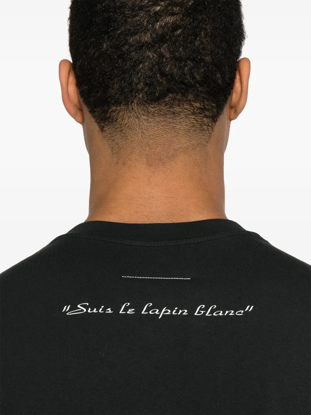MM6 Maison Margiela T-shirt met grafische print Zwart
