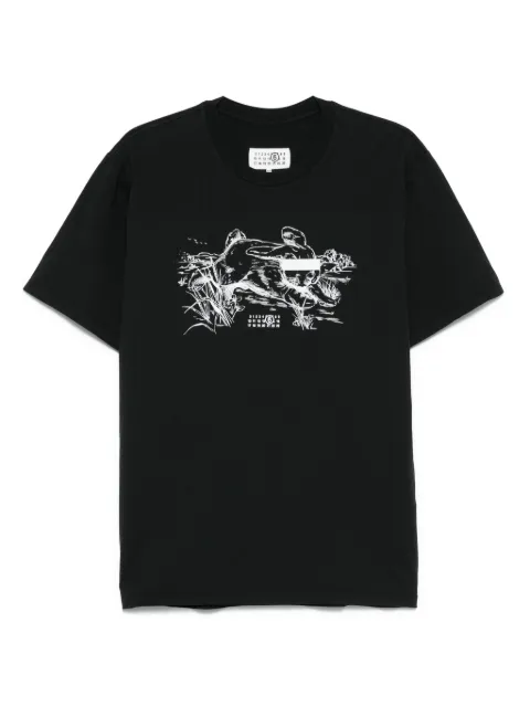 MM6 Maison Margiela playera con estampado gráfico