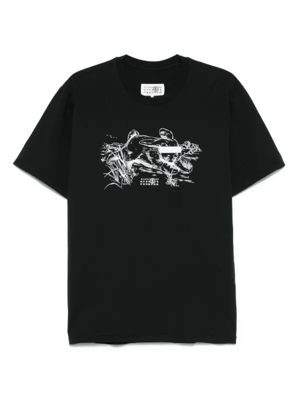 MM6 Maison Margiela☆【完売間近】T-SHIRT / black Buy MM6 Maison Margiela Reversed T-Shirt 'Black' - S62GD0089