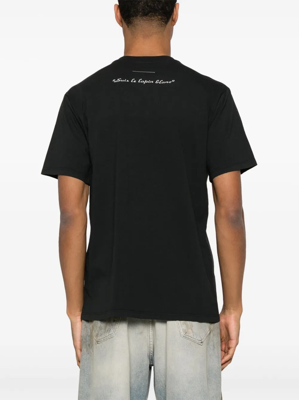 MM6 Maison Margiela T-shirt met grafische print Zwart