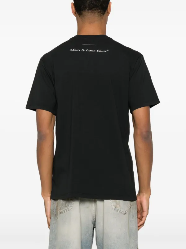 Tシャツ・カットソー MM6 Maison Margiela Print T-shirt MM6 Maison Margiela graphic-print T-shirt | Black | FARFETCH