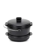 Snow Peak cast iron duo cookware set - Black