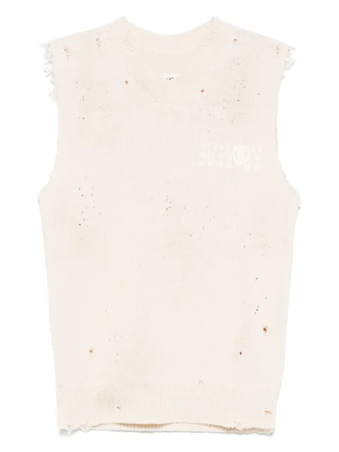 MM6 Maison Margiela Numbers-print vest