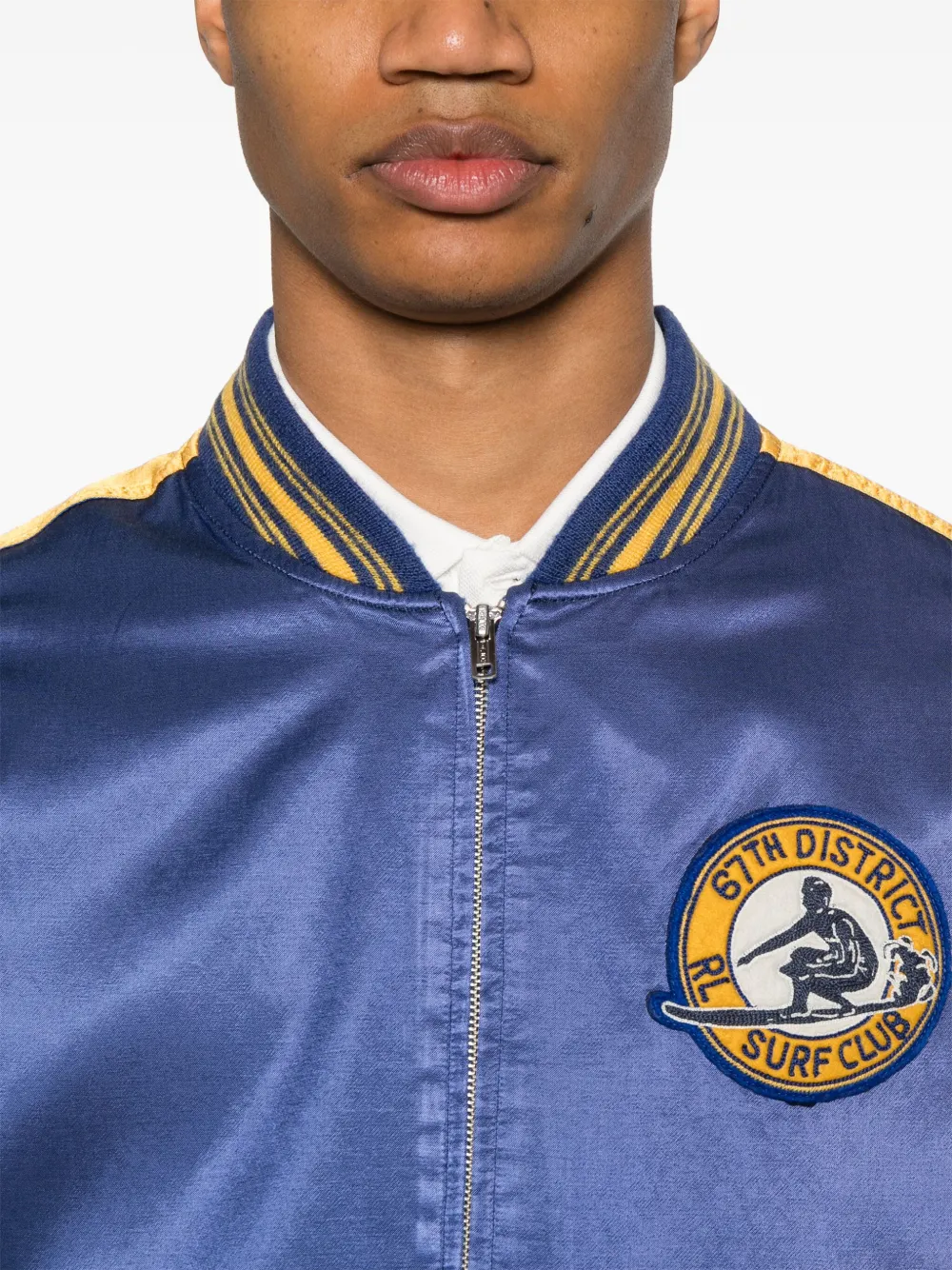 Polo Ralph Lauren Bomberjack met logopatch Blauw