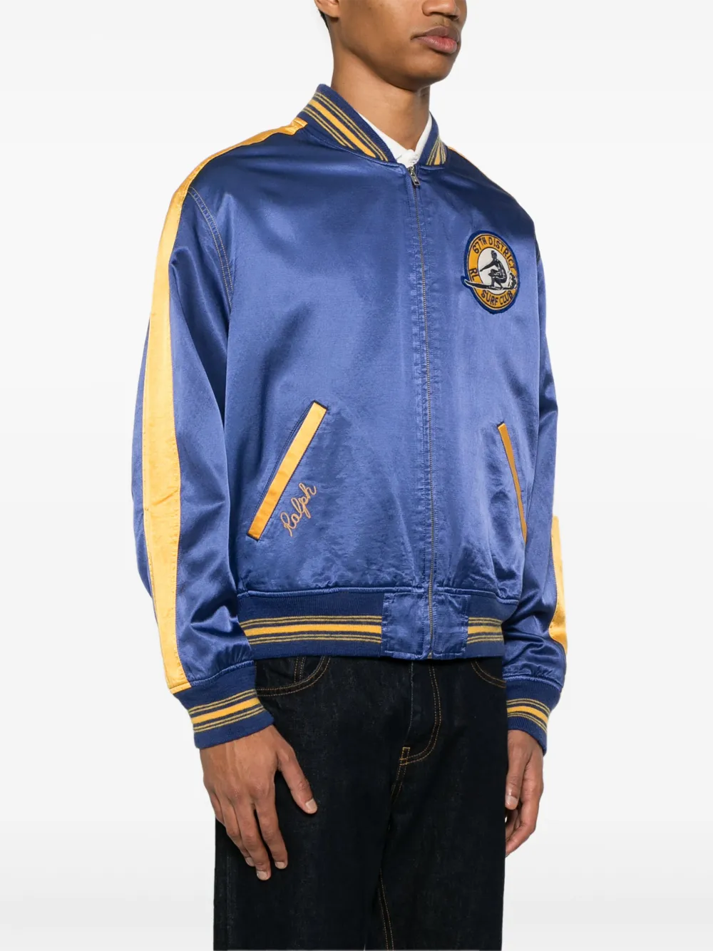 Polo Ralph Lauren Bomberjack met logopatch Blauw