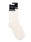Stone Island logo-print socks - Neutrals