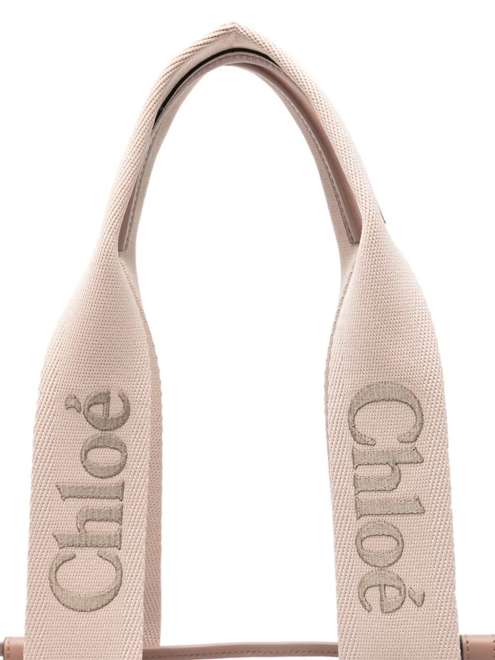 Chloé Woody medium shopper Roze