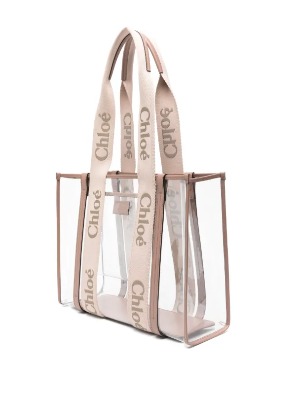 Chloé Medium Woody Tote Bag Pink FARFETCH IN