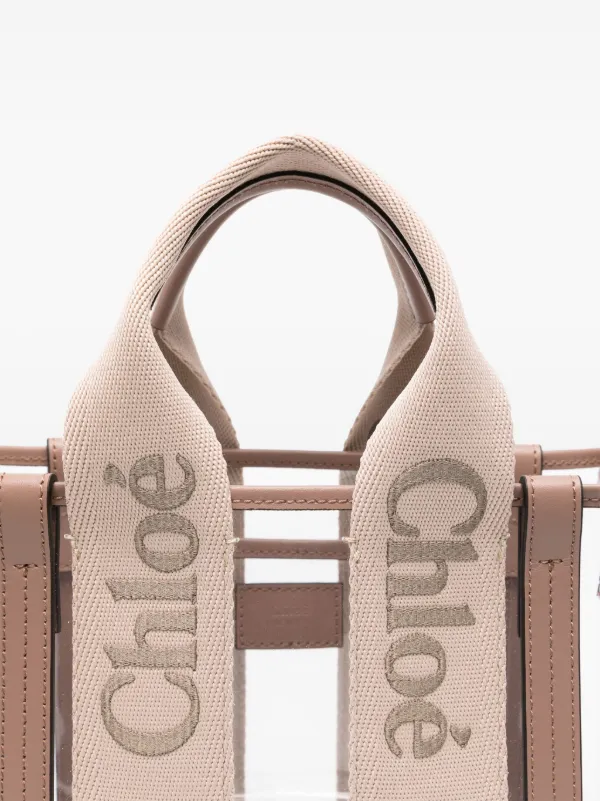 【Chloe】SMALL TOTE WOOODY WITH STRAP◆CH25US397P70 Small Woody Tote Bag