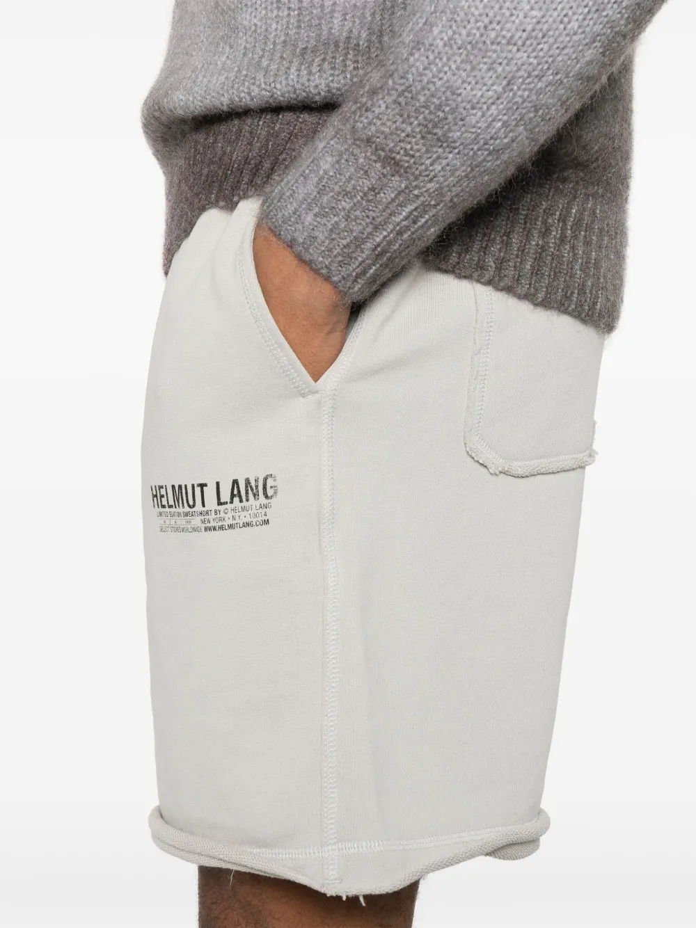 Helmut Lang Postcard shorts Grijs