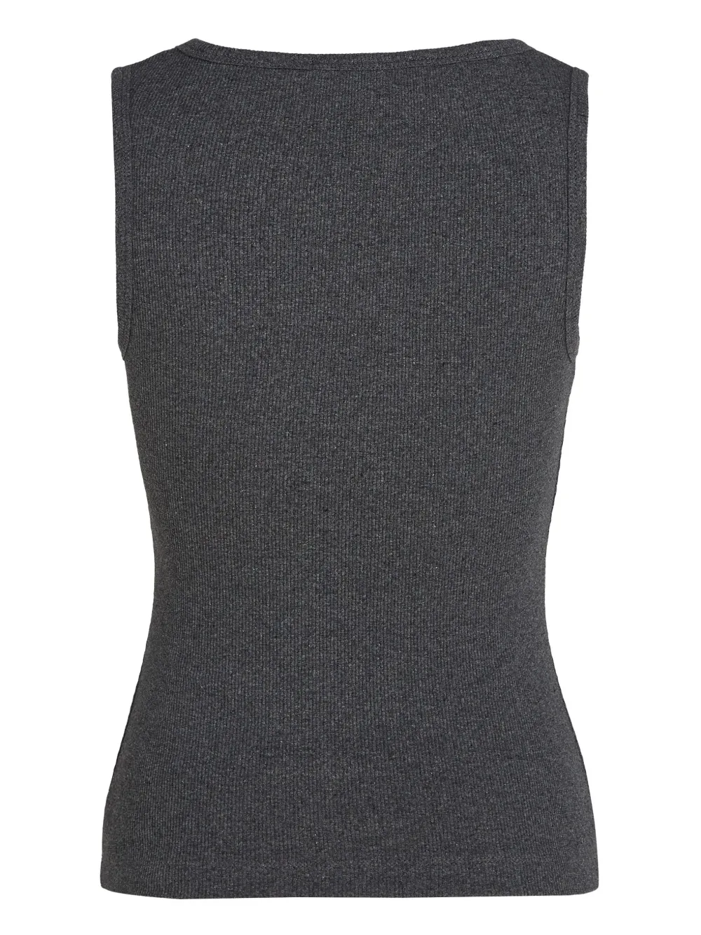 V-neck ribbed tank top