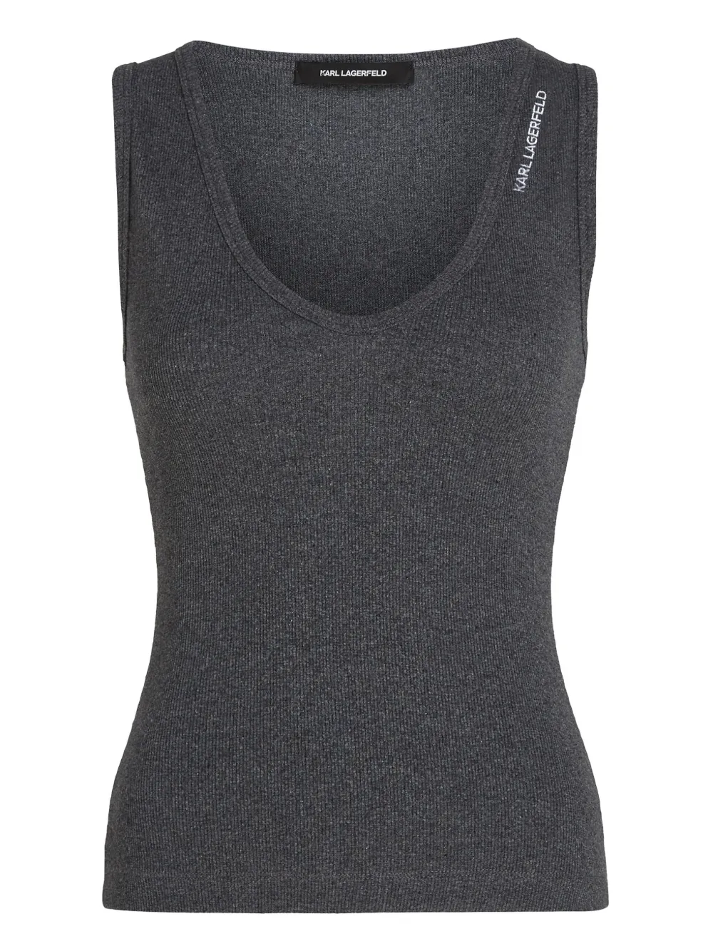 Karl Lagerfeld Tanktop met V-hals Grijs