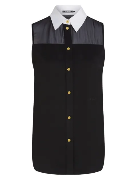 Karl Lagerfeld poplin collar blouse