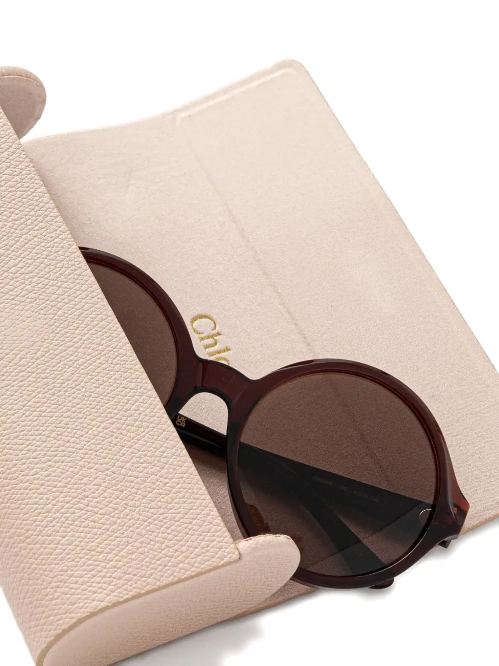 Chloé ラウンド型サングラス ブラウン Chloé Eyewear ラウンドフレーム サングラス | ブラウン