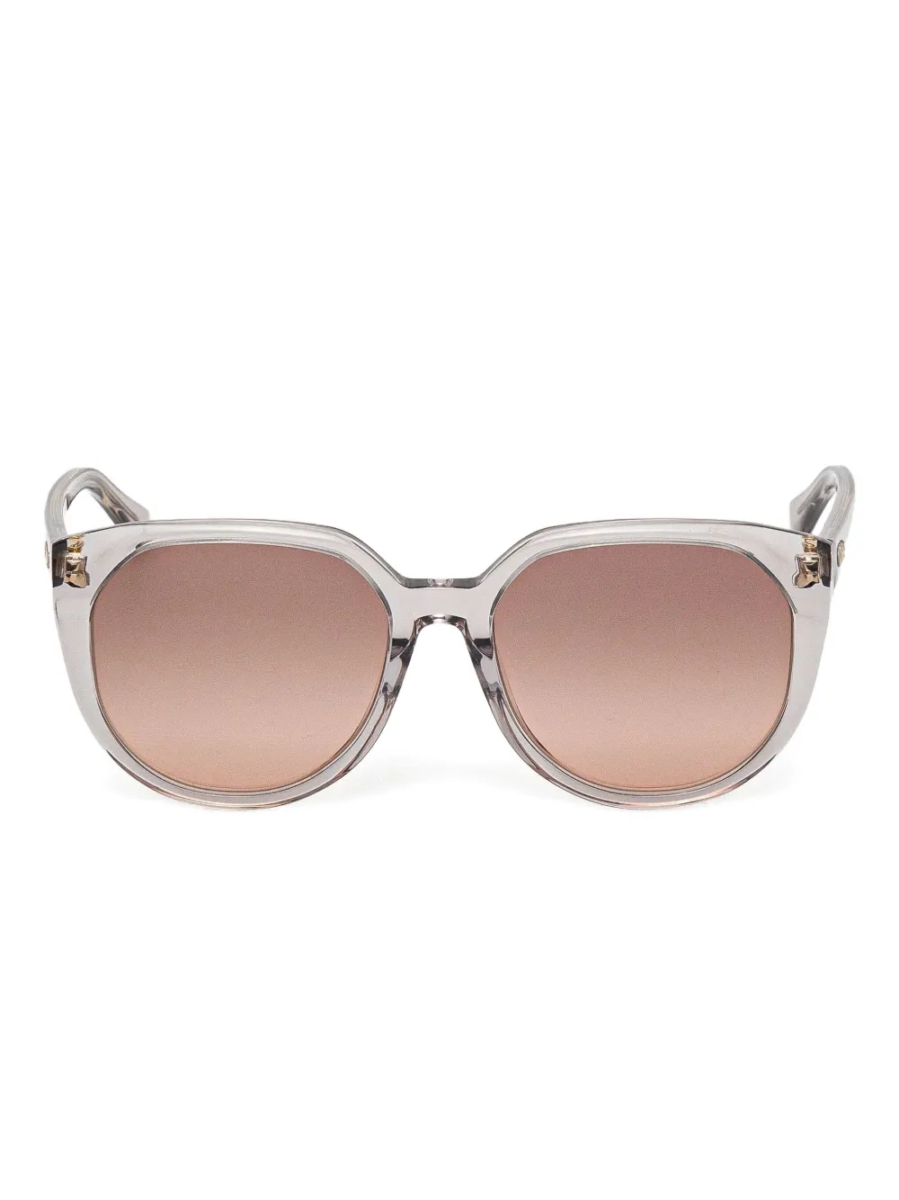Chloé Eyewear Zonnebril met rond montuur Wit