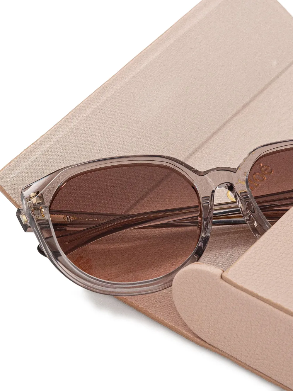  Chloé Eyewear Round-frame Sunglasses - White 
