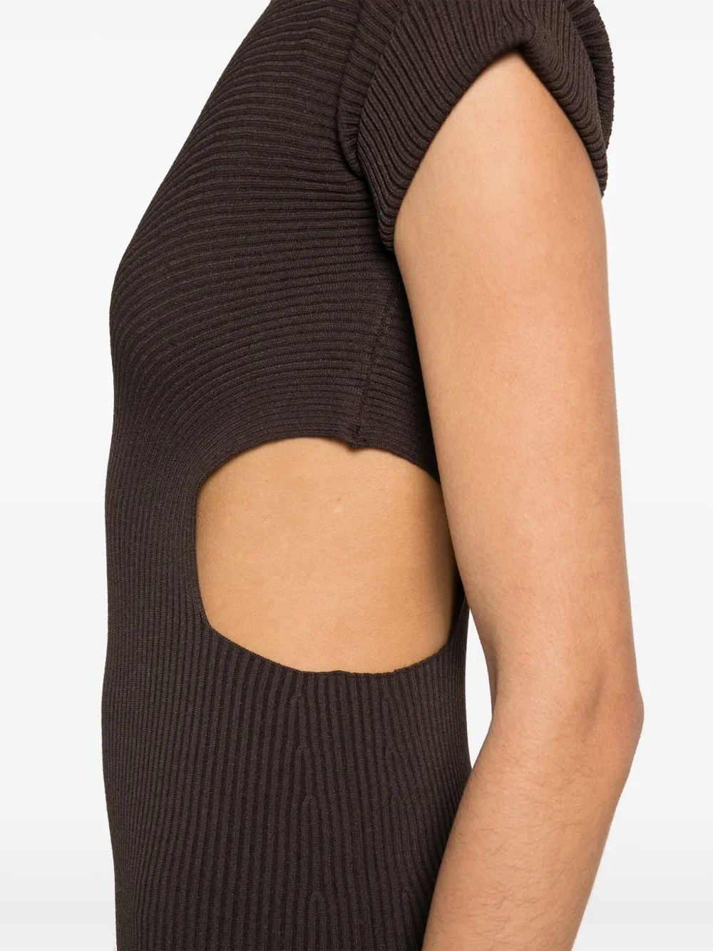 Max Mara Arda maxi-jurk Bruin