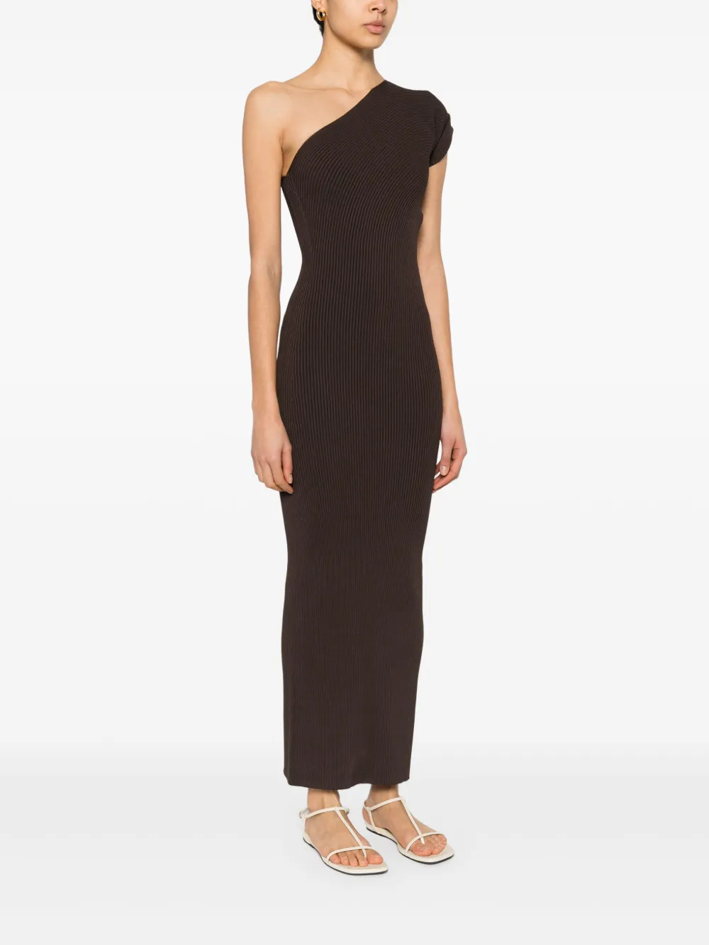 Max Mara Arda maxi-jurk Bruin